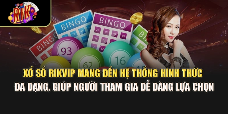 Xổ số Rikvip mang đến hệ thống hình thức đa dạng, giúp người tham gia dễ dàng lựa chọn